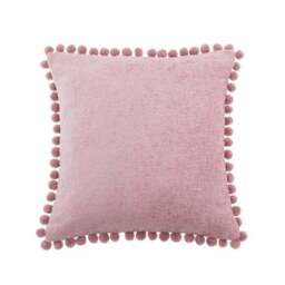 Chenille Square PomPom Cushion - thumbnail 2