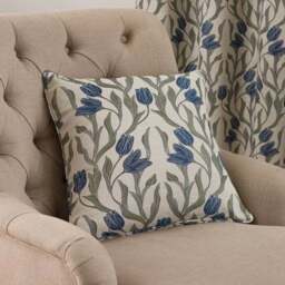 Tulip Jacquard Pencil Pleat Curtains - thumbnail 6