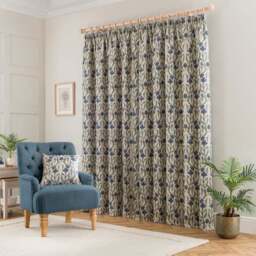 Tulip Jacquard Pencil Pleat Curtains - thumbnail 4