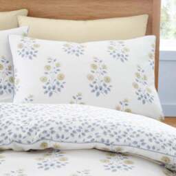 Bianca Eloise Floral 100% Cotton Reversible Duvet Cover & Pillowcase Set - thumbnail 2
