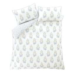 Bianca Eloise Floral 100% Cotton Reversible Duvet Cover & Pillowcase Set - thumbnail 6