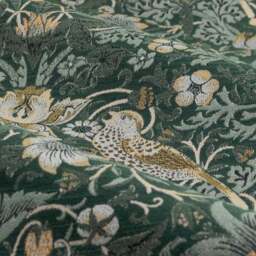 Morris & Co. Strawberry Thief Jacquard Pencil Pleat Curtains - thumbnail 3