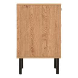 Barker 3 Drawer Bedside Table, Oak Effect - thumbnail 5