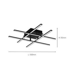 EGLO Lasana 4 Light LED Flush Ceiling Light - thumbnail 3