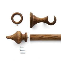 Pendleton Wood Curtain Pole - thumbnail 4