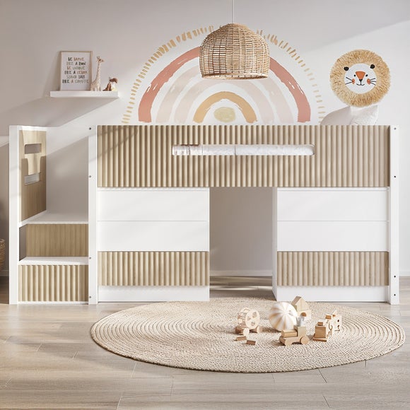 Luca Midsleeper Bed Frame with 3 Drawer & 2 Chests - image 1