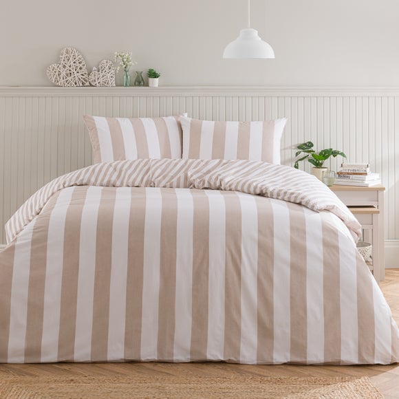 Kent Broad Stripe 100% Cotton Duvet Cover & Pillowcase Set - image 1