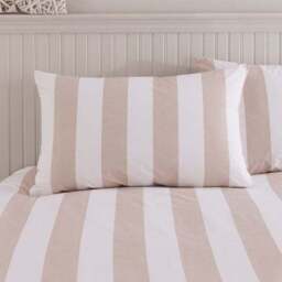 Kent Broad Stripe 100% Cotton Duvet Cover & Pillowcase Set - thumbnail 2