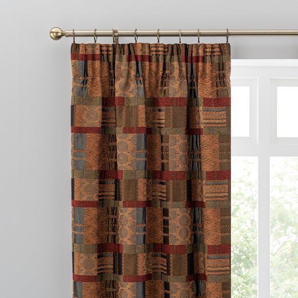 Prague Chenille Pencil Pleat Curtains - image 1