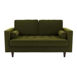 Zoe Velvet 2 Seater Sofa - thumbnail 2