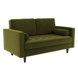Zoe Velvet 2 Seater Sofa - thumbnail 3