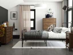 Leopold Bed Frame, Metal - thumbnail 2
