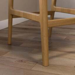 Hugh Modern Stained Counter Height Bar Stool, Fabric - thumbnail 4
