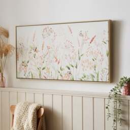 Floral Meadow Framed Canvas - thumbnail 1
