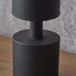 Matt Black Pillar Candle Holder - thumbnail 3