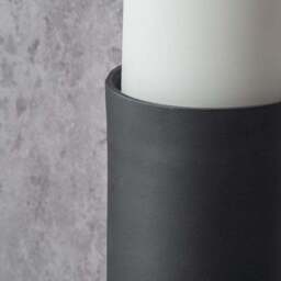 Matt Black Pillar Candle Holder - thumbnail 4