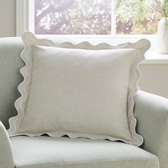 Scalloped Edge Square Cushion - image 1