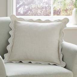 Scalloped Edge Square Cushion - thumbnail 1