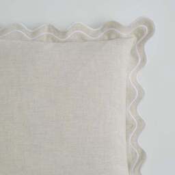 Scalloped Edge Square Cushion - thumbnail 2