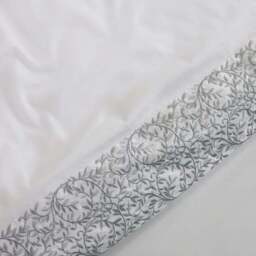 Dorma Elmley Embroidered 100% Cotton Sateen Standard Pillowcase Pair - thumbnail 4