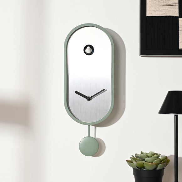 Interval Mid-Century Cuckoo Wall Clock With Pendulum - image 1