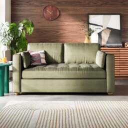 Zoe II Velvet 2 Seater Sofa - thumbnail 1