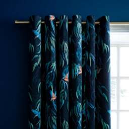 Kingfisher Eyelet Curtains - thumbnail 1