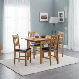Coxmoor 4-6 Seater Square Extendable Dining Table, Solid Oak - thumbnail 1