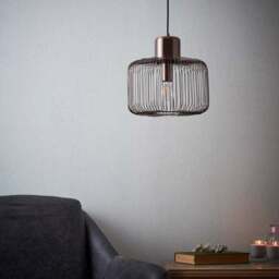 Vogue Nicola Antique Copper Pendant Light - thumbnail 2