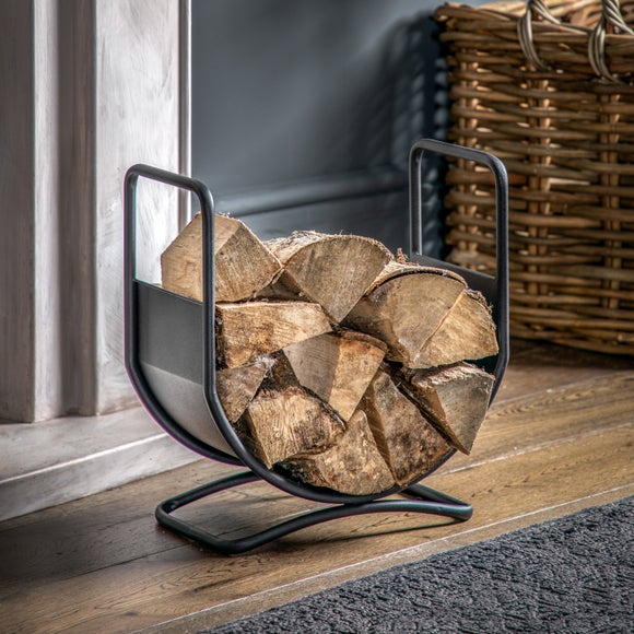 Cedar & Sage Bronte Curved Modern Log Basket - image 1