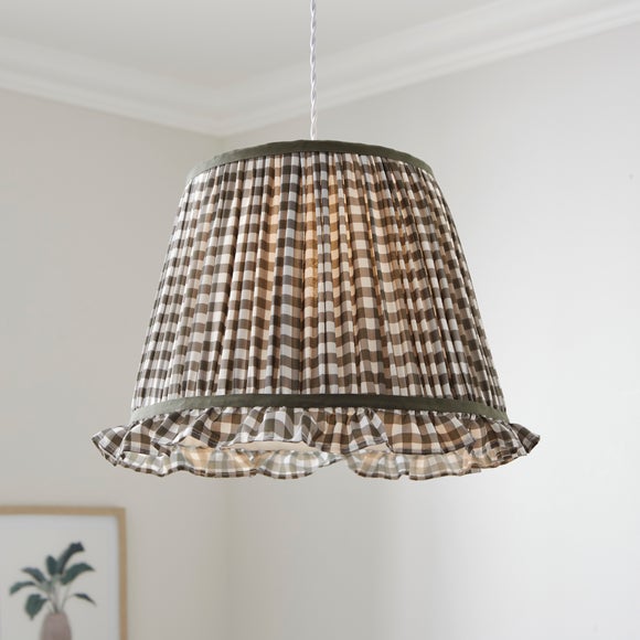 Carys Frilled Gingham Lamp Shade - image 1