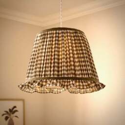 Carys Frilled Gingham Lamp Shade - thumbnail 2
