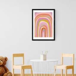 East End Prints Funky Rainbow Arches Print