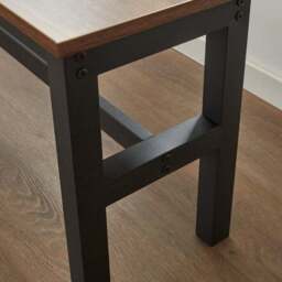 Fulton 6 Seater Rectangular Dining Table with 2 Benches - thumbnail 5