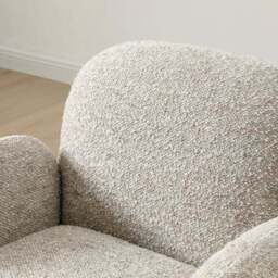 Ila Chunky Chenille Swivel Chair - thumbnail 3