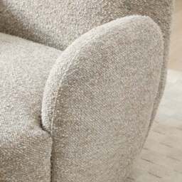 Ila Chunky Chenille Swivel Chair - thumbnail 4