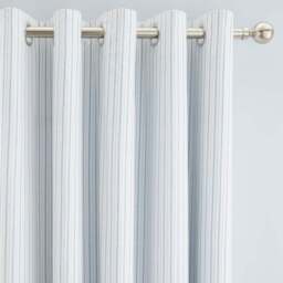 Stripe Cotton Blackout Eyelet Curtains - thumbnail 3