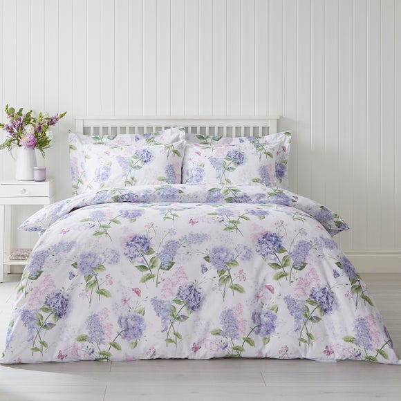 Wild Hydrangea Lilac Duvet Cover and Pillowcase Set - image 1