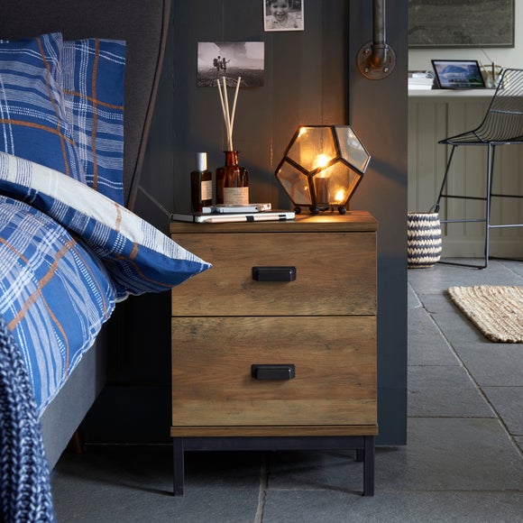 Fulton 2 Drawer Bedside Table - image 1