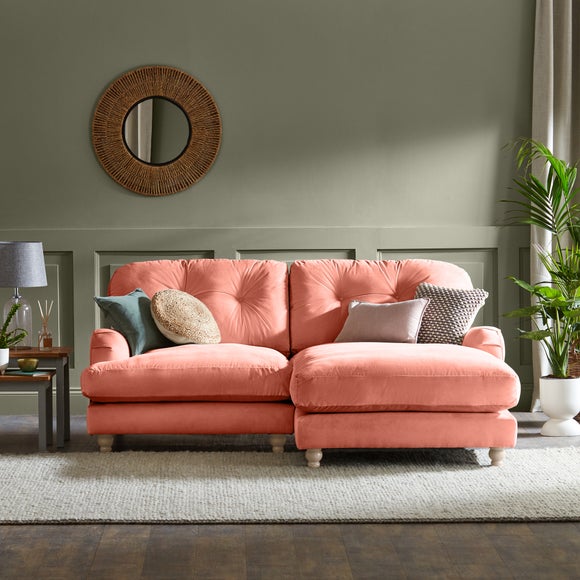 Martha Vintage Velvet Corner Chaise - image 1