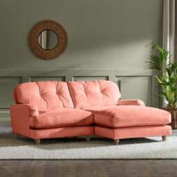 Martha Vintage Velvet Corner Chaise - thumbnail 2