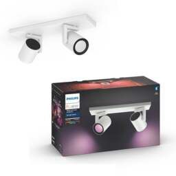 Philips HUE Fugato 2 Light Smart LED Flush Spotlight - thumbnail 1