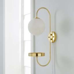 Gigi Plug In Wall Light with Shelf - thumbnail 2