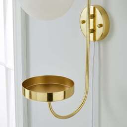 Gigi Plug In Wall Light with Shelf - thumbnail 4