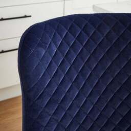 Montreal Counter Height Bar Stool, Velvet - thumbnail 3