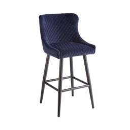 Montreal Counter Height Bar Stool, Velvet - thumbnail 6