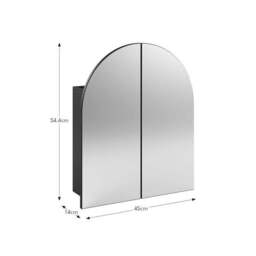 Zia Arched Mirror Wall Cabinet - thumbnail 6