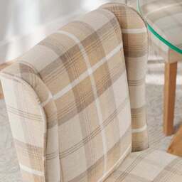 Oswald Set of 2 Dining Chairs, Country Check - thumbnail 3