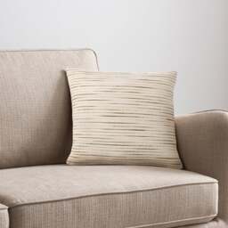 Ava Stripe Sage Cushion - thumbnail 1