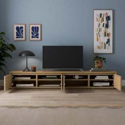 "Malik Low Super Wide TV Unit for TVs up to 85""" - thumbnail 2